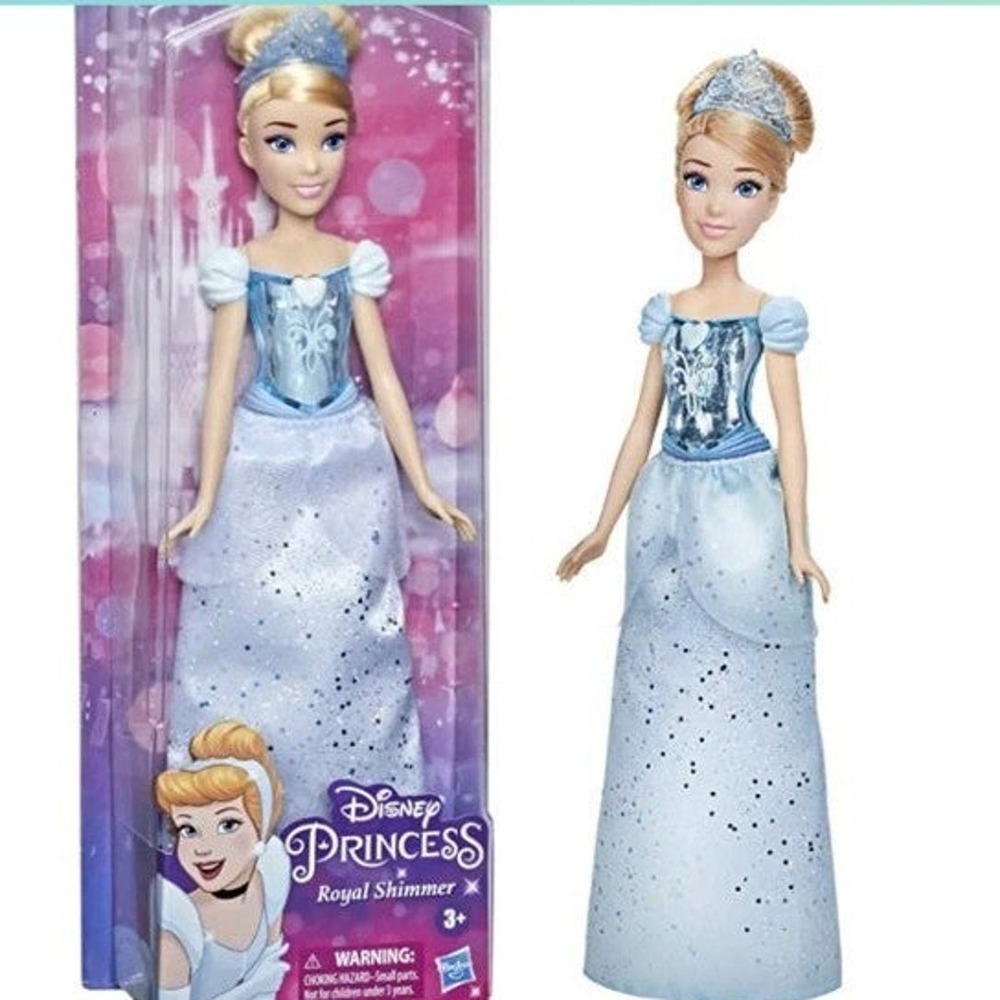Disney Princess Cinderella Royal Shimmer Doll, Blue Dress, Blonde Hair‎